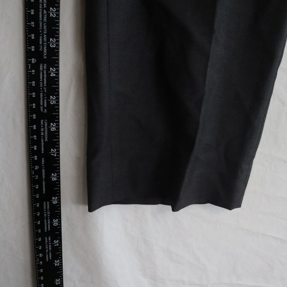 JF J Ferrar Pants Mens 30x30 Dress Slacks Suit Formal Flat Front Dark Gray‎